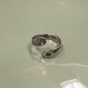 Silver Turquoise Open Ring